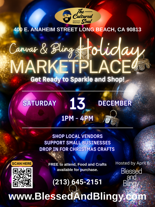 Canvas & Bling Holiday Marketplace | Long Beach Christmas Pop Up Event