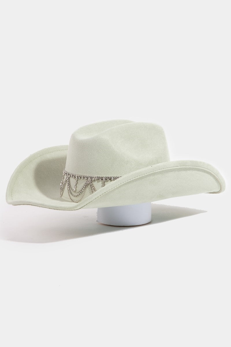 Rhinestone Chain Link Western Cowboy Hat
