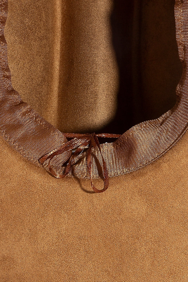 Western Simple Faux Suede Cowboy Fedora Hat