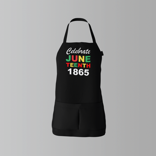 Celebrate Juneteenth 1865 | Pocketed Chef’s Bib Apron