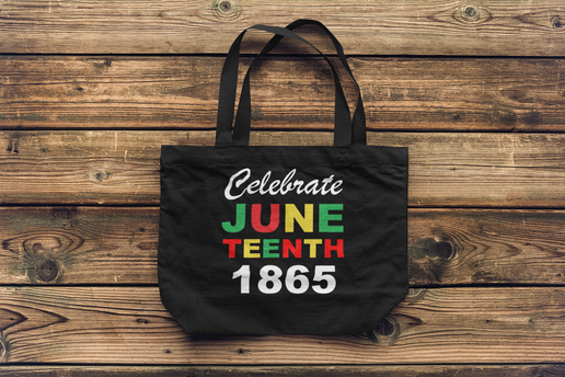 Heavy-Duty Juneteenth Canvas Tote