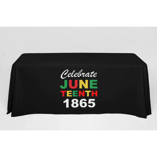 Celebrate Juneteenth 1865 | Reusable Fabric Rectangle Tablecloth